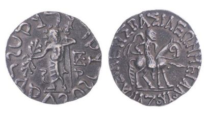 BACTRIANE, Ménandre (160-145). Tétradrachme...