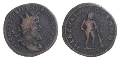 POSTUME (259-268). Sesterce au buste radié,...