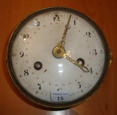 Mouvement d'horloge avec cadran à quantième,lunettes...
