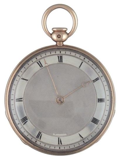 Montre à cylindre à répétition des quarts...