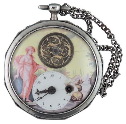 Vénus Anadyomène et dauphin, balancier visible...