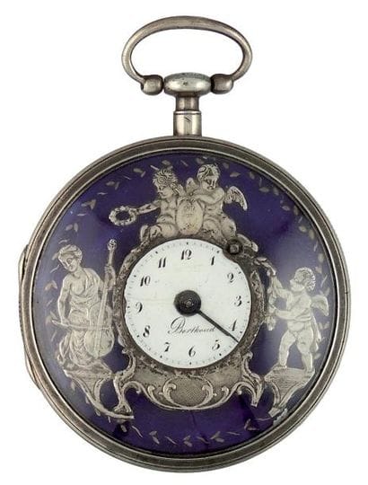Montre à verge en argent, 