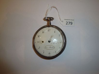 Montre à cylindre à sonnerie signée 