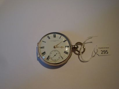 Montre à ancre en argent signée 