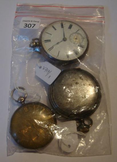 Deux montres à ancre anglaises en argent...