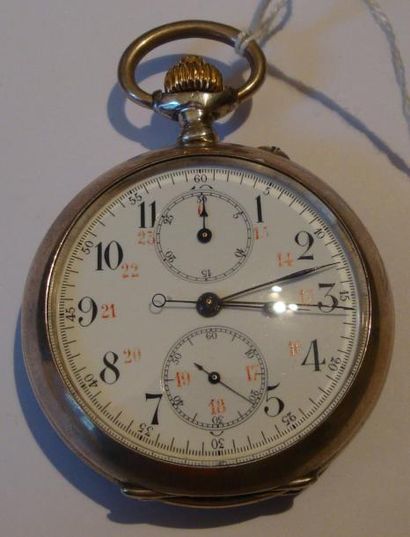 Montre à ancre à 24 heures avec stop et retour-en-vol...