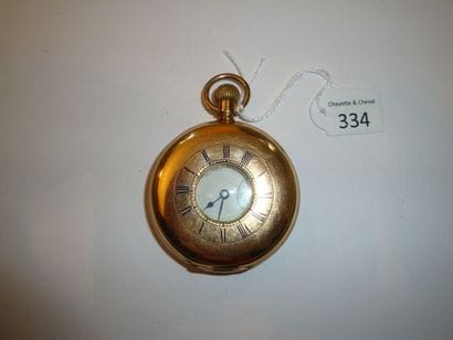 Montre à ancre demi-savonnette signée 