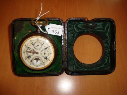 En acier, cadran blanc avec calendrier et...