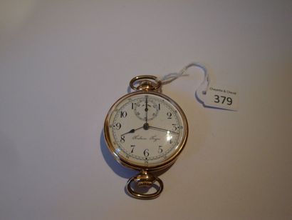 Montre à ancre russe en or (11k) avec cadran...
