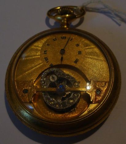 Montre à ancre avec tourbillon d'une minute...