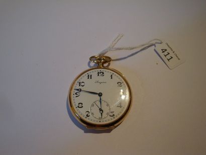 Montre à ancre en or (pb 65) signée 