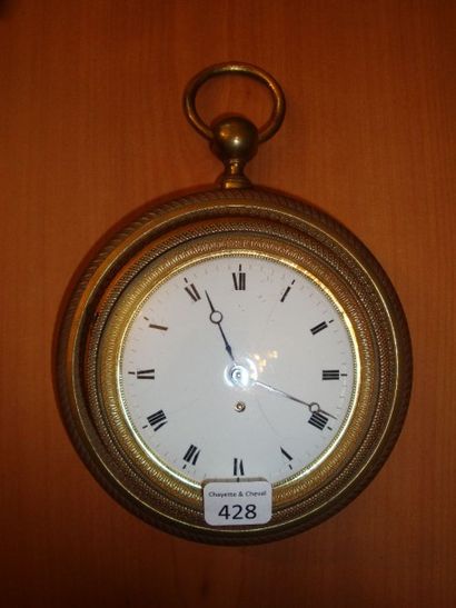 Montre de carrosse ou d'alcôve, vers 1820....