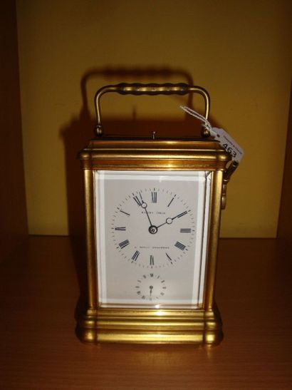 Pendulette de voyage à grande et petite sonnerie...