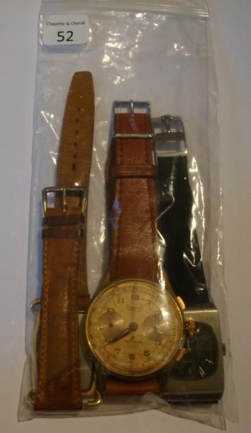 Chronographe 'Dreffa Genève'; montre simple...