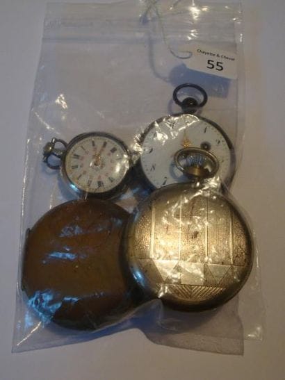 Montre à verge en argent signée 'Riffey jeune...