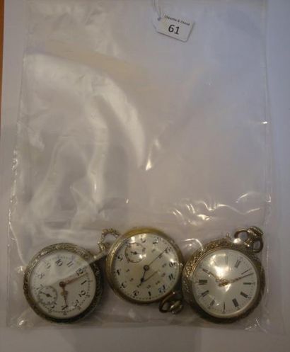 Montre à ancre en argentan avec cadran à...
