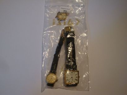 Trois montres-bracelet de dame dont, Omega,...