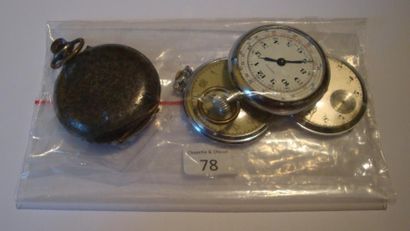 Quatre montres de poche, fin XIXe siècle