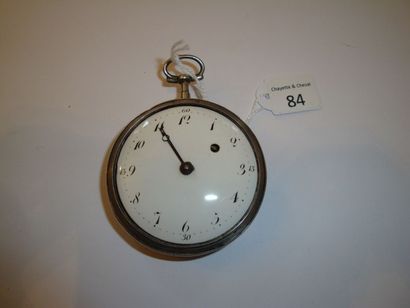 Montre à verge en argent, début XIXe siè...