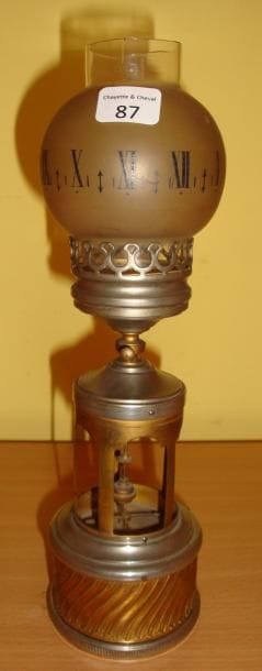 Pendule-lampe à balancier conique (manque...
