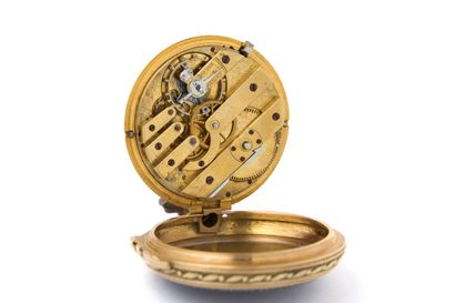 BOITIER d’une montre à verge avec cadran...