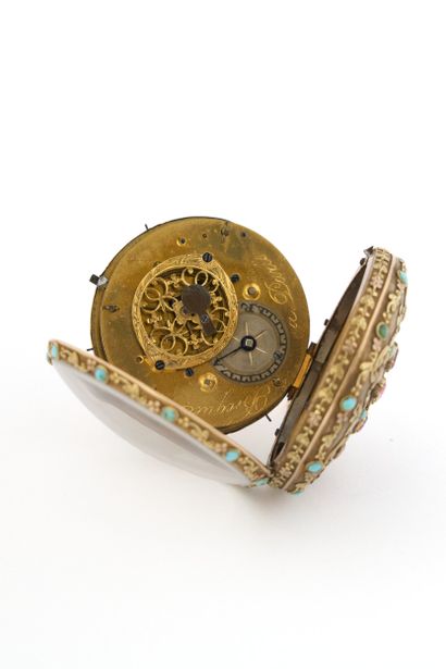 MONTRE à verge en or (pb. 47,27 g) marquée...