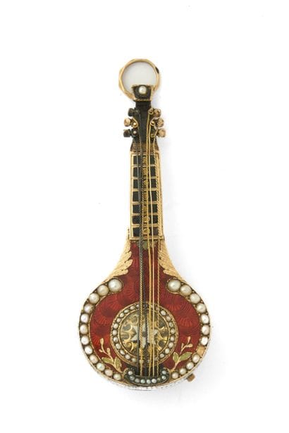 MONTRE à verge en forme d’une mandoline en...