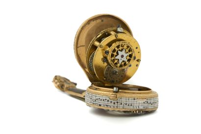 MONTRE à verge en forme d’une mandoline en...