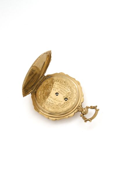 MONTRE savonnette en or émaillé (pb. 26,93...
