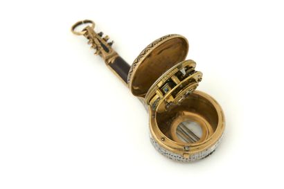 MONTRE à verge en forme d’une mandoline en...