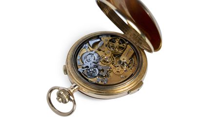 MONTRE ‘stopwatch’ savonnette en or (pb....
