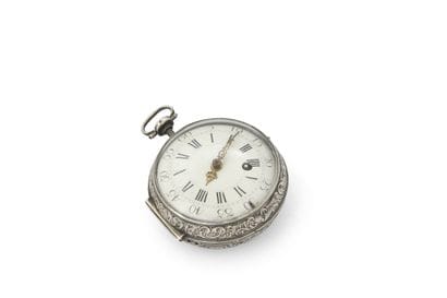 MONTRE à verge dite ‘oignon’ en argent à...