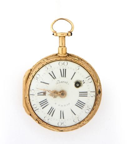 MONTRE à verge en ors de deux couleurs (pb....