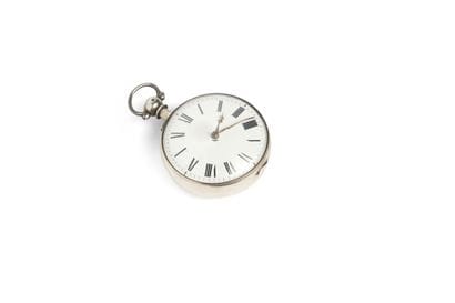 MONTRE à verge en argent signée ‘Tho[ma]s...