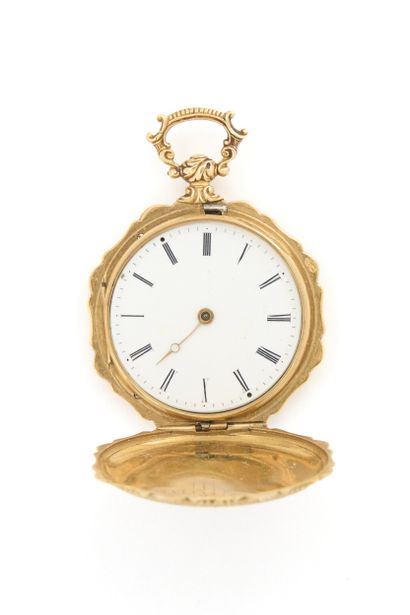 MONTRE savonnette en or émaillé (pb. 26,93...