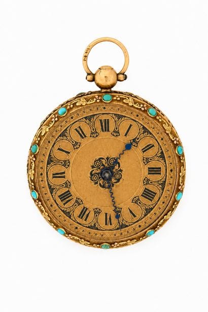 MONTRE à verge en or (pb. 47,27 g) marquée...