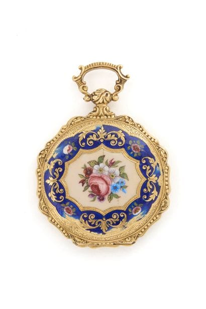 MONTRE savonnette en or émaillé (pb. 26,93...