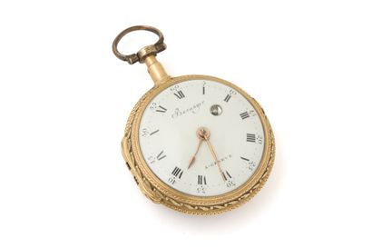BOITIER d’une montre à verge avec cadran...