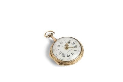 MONTRE à verge en ors de trois couleurs (pb....