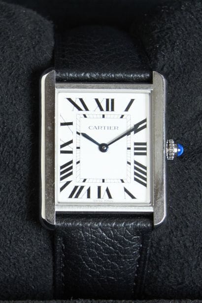 CARTIER. Modèle Tank solo. Réf 3169 74223ZX
Montre...