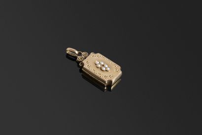 Pendentif souvenir en or jaune 18K 750°/°°...
