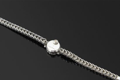 OMEGA. Montre de soirée en or gris 18K, 750/°°°....