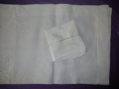 Une nappe de la maison Noël: «les oeillets...