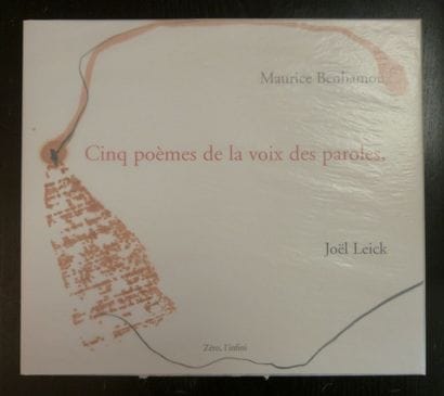«Cinq poèmes de la voix des paroles,», Maurice...