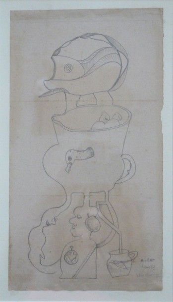 Jacques HEROLD
Dessin surréaliste, crayon...