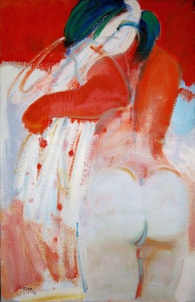 PIGA
Femmes, huile sur toile, signé en bas...