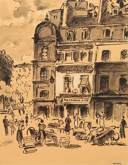 Albert VANBER (1905-1994)
Vue de Paris -...