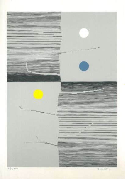 MICHEL SEUPHOR
Lithographie, numéroté 47...