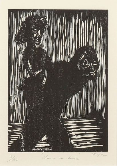 Christian D'ORGEIX
Chacun sa chimère, lithographie,...