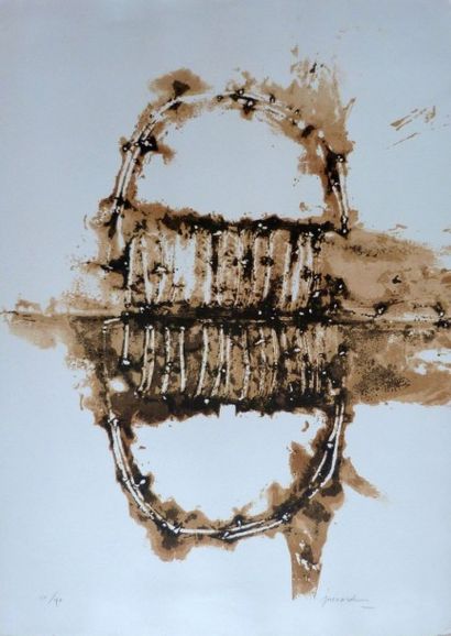 Christian Jaccard (1939-)
«Litho-brûlage»...